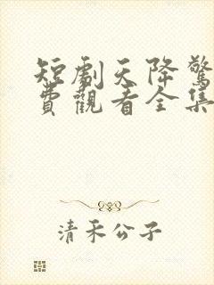 短剧天降惊喜免费观看全集