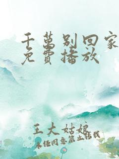 千万别回家电影免费播放