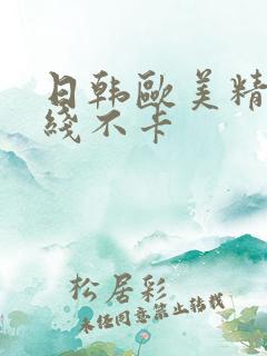 日韩欧美精品在线不卡