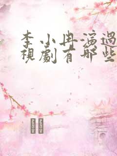 李小冉演过的电视剧有哪些