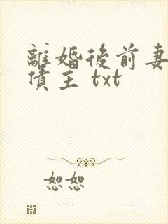 离婚后前妻成了债主 txt
