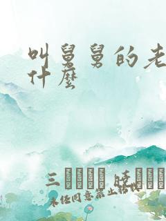 叫舅舅的老婆叫什么