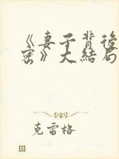 《妻子背后的秘密》大结局