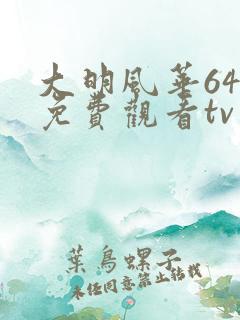 大明风华64集免费观看tv
