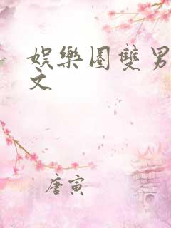 娱乐圈双男主推文