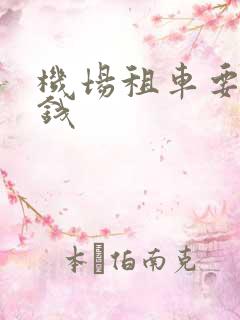 机场租车要多少钱