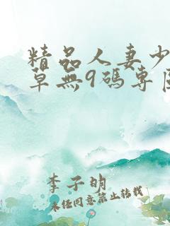 精品人妻少妇嫩草无9码专区