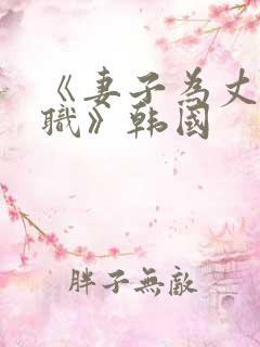《妻子为丈夫升职》韩国