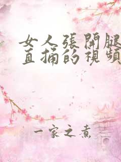 女人张开腿男人直捅的视频