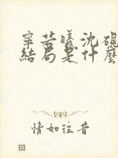 宁若曦沈砚舟大结局是什么