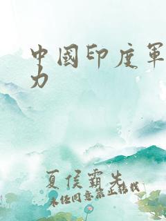 中国印度军事实力