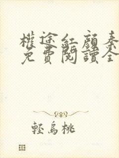 权途红颜秦天明免费阅读全文