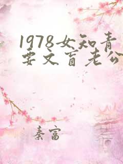 1978女知青要文盲老公不笔趣阁