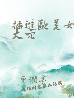 插进欧美女人的大穴