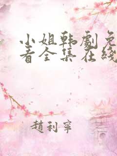 小姐韩剧免费观看全集在线天才