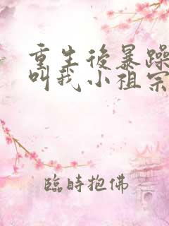 重生后暴躁大佬叫我小祖宗 txt全本