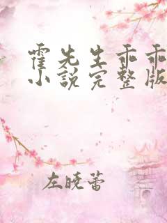 霍先生乖乖宠我小说完整版