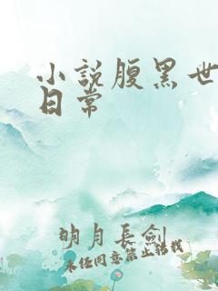 小说腹黑世子妃日常