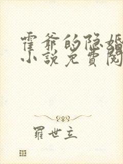 霍爷的隐婚暖妻小说免费阅读