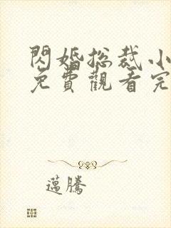 闪婚总裁小娇妻免费观看完整版