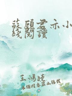苏顾君亦小说在线阅读