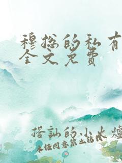 穆总的私有宝贝全文免费