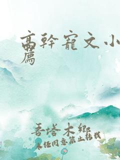 高干宠文小说推荐