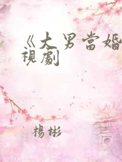 《大男当婚》电视剧