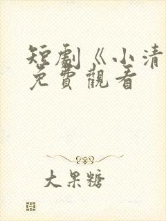 短剧《小清欢》免费观看 短剧《小清欢》免费观看