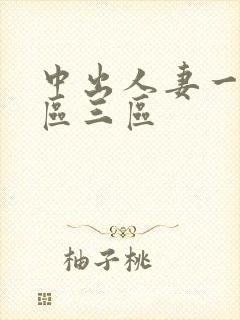 中出人妻一区二区三区
