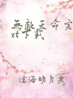 无敌天命完本txt下载