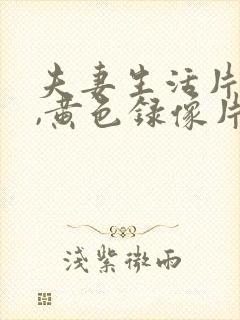 夫妻生活片一级,黄色录像片一级