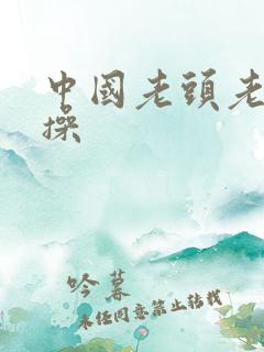 中国老头老太太操