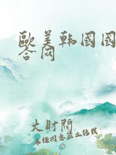 欧美韩国国产综合网