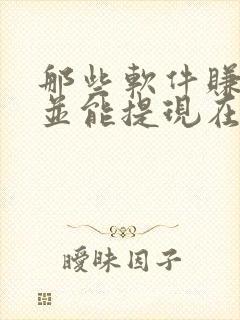 那些软件赚钱快并能提现在微信