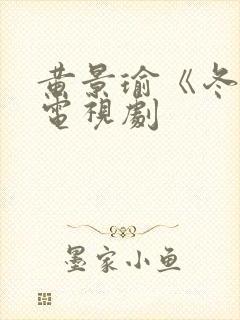 黄景瑜《冬至》电视剧