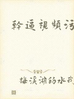 干逼视频污污污