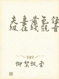 夫妻黄色录像一级在线观看 夫妻黄色录像一级在线观看