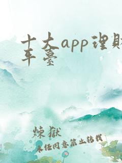十大app理财平台