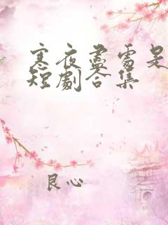 寒夜尽处是卿心短剧合集