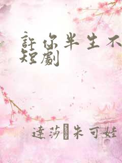 许你半生不见 短剧