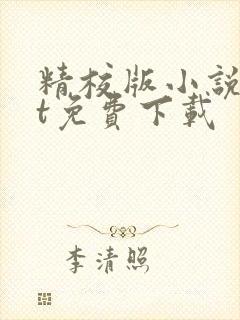 精校版小说txt免费下载