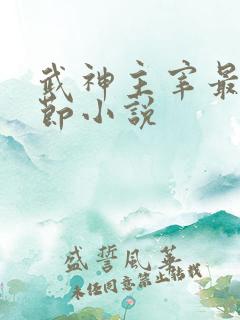 武神主宰最新章节小说