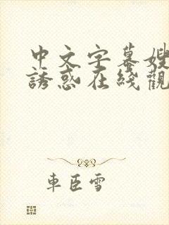 中文字幕嫂子的诱惑在线观看