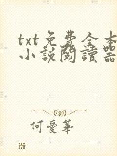 txt免费全本小说阅读器