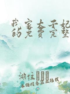 我家太子妃超凶的免费完整版