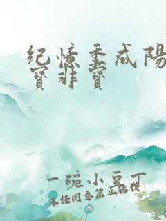 纪忆季成阳 墨宝非宝