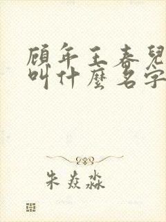 顾年王春儿小说叫什么名字