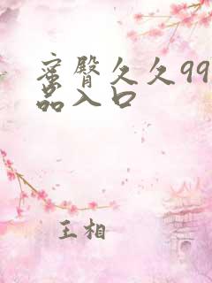 蜜臀久久99精品入口