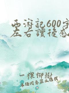 西游记600字左右读后感